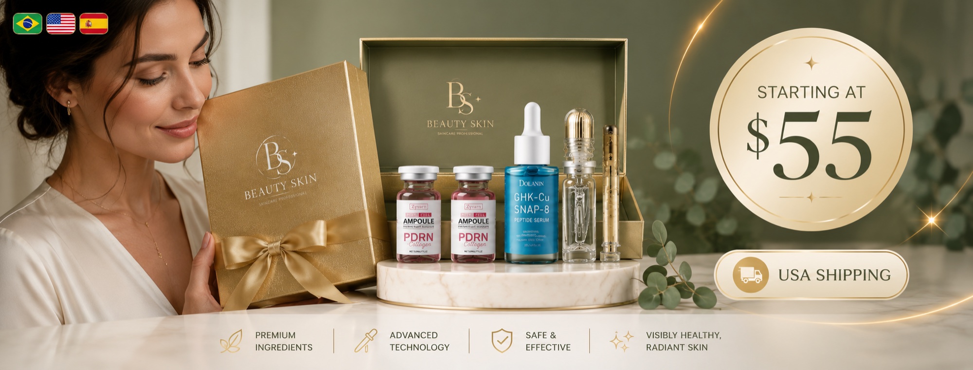 Beauty Skin — kits de microagulhamento a partir de $55, envio para os EUA